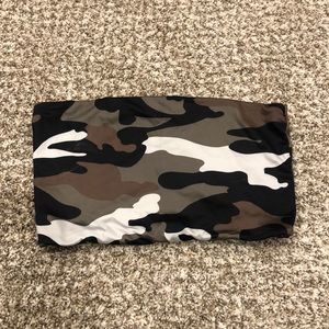 Camo tube top